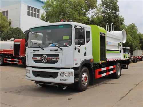 國六東風D9多功能抑塵車（方罐-CLW5180TDYD6型50-100米霧炮）